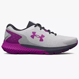 Under Armour Charged Rogue 3 Youth Sneaker - Halo Grey/Strobe