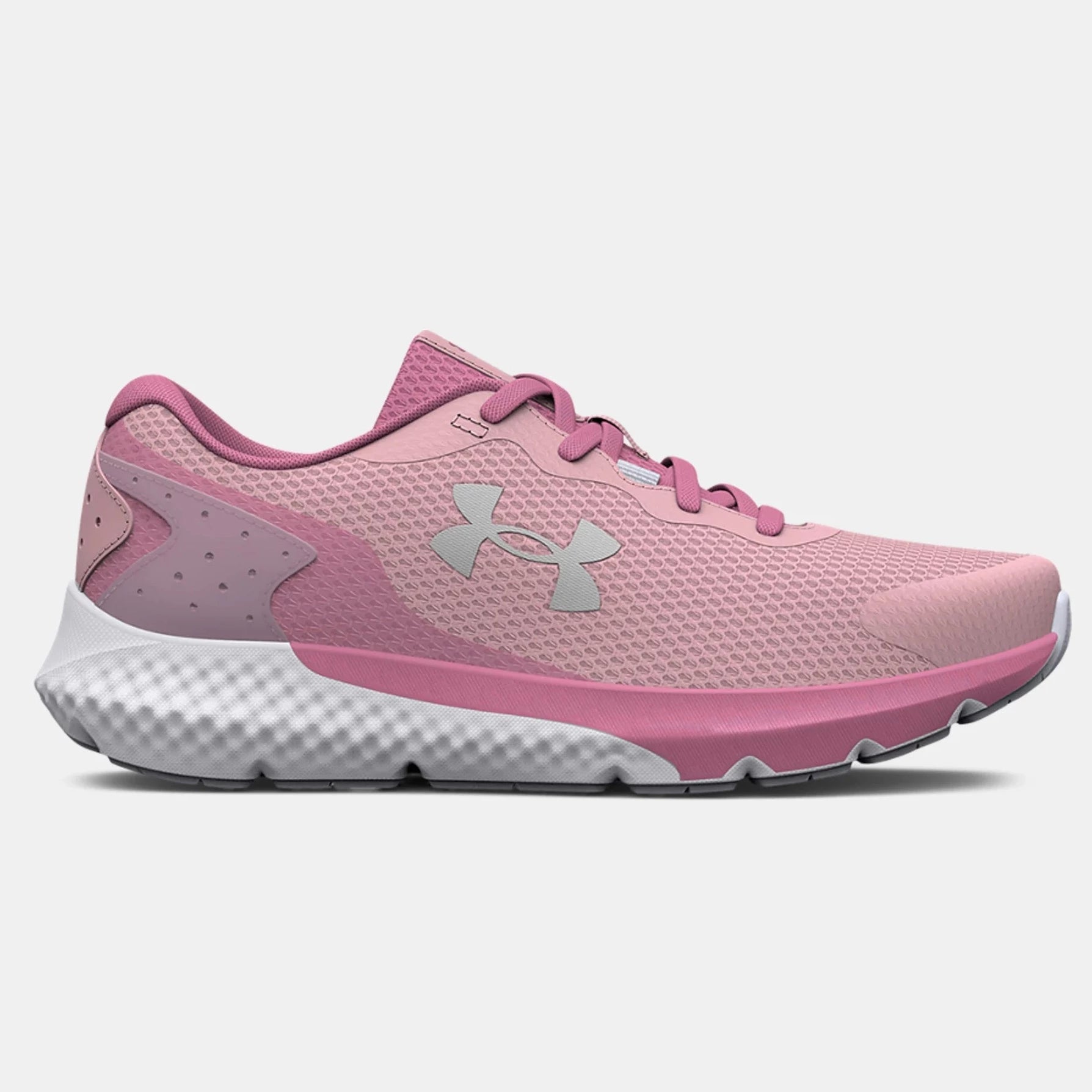 Under Armour Children’s Sneaker - Prime Pink/White/Silver Rogue 3