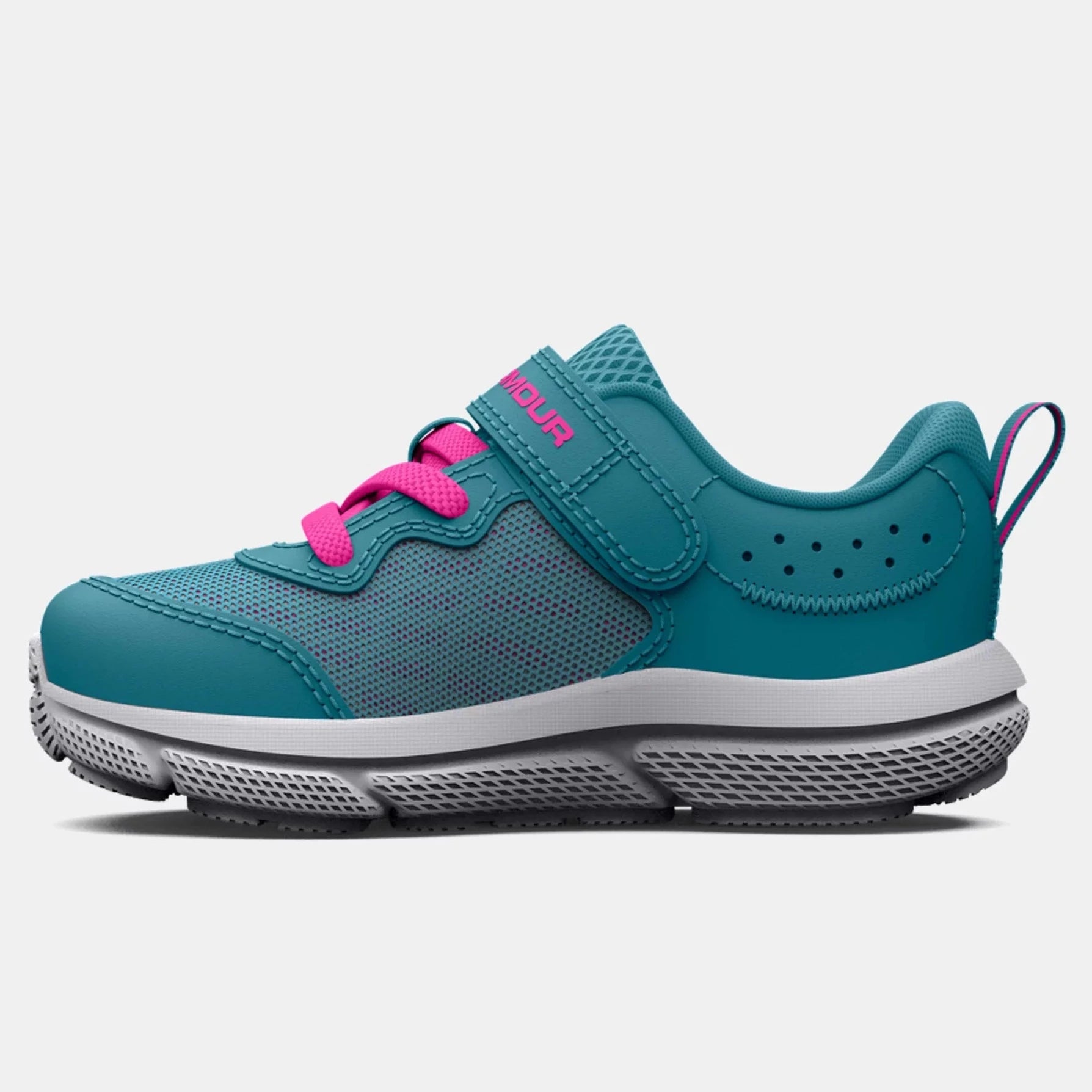 Under Armour Glacier Blue Halo Grey Rebel Pink Toddler Sneaker