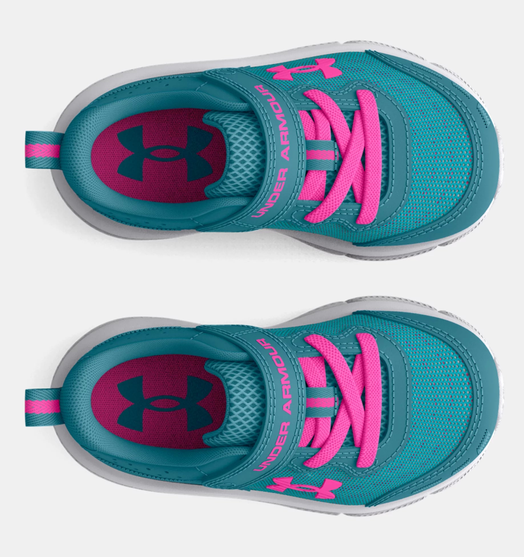 Under Armour Glacier Blue Halo Grey Rebel Pink Toddler Sneaker