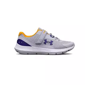 Under Armour Grey Bauhaus Blue Surge 3 A/C Kids Sneaker