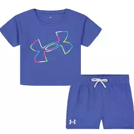 Under Armour Kids Blue Jersey Short Set