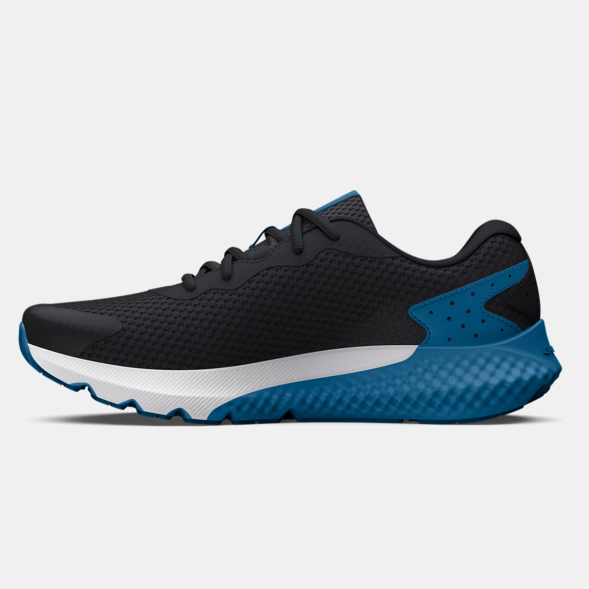 Under Armour Kids Sneaker Black Cosmic Blue Orange Blast Charged Rogue 3