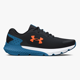 Under Armour Kids Sneaker Black Cosmic Blue Orange Blast Charged Rogue 3