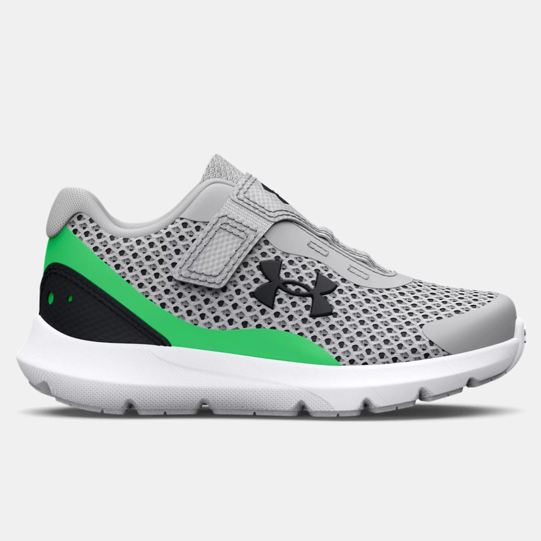 Under Armour Mod Grey/Green/Black Surge 3 A/C Toddler Sneaker