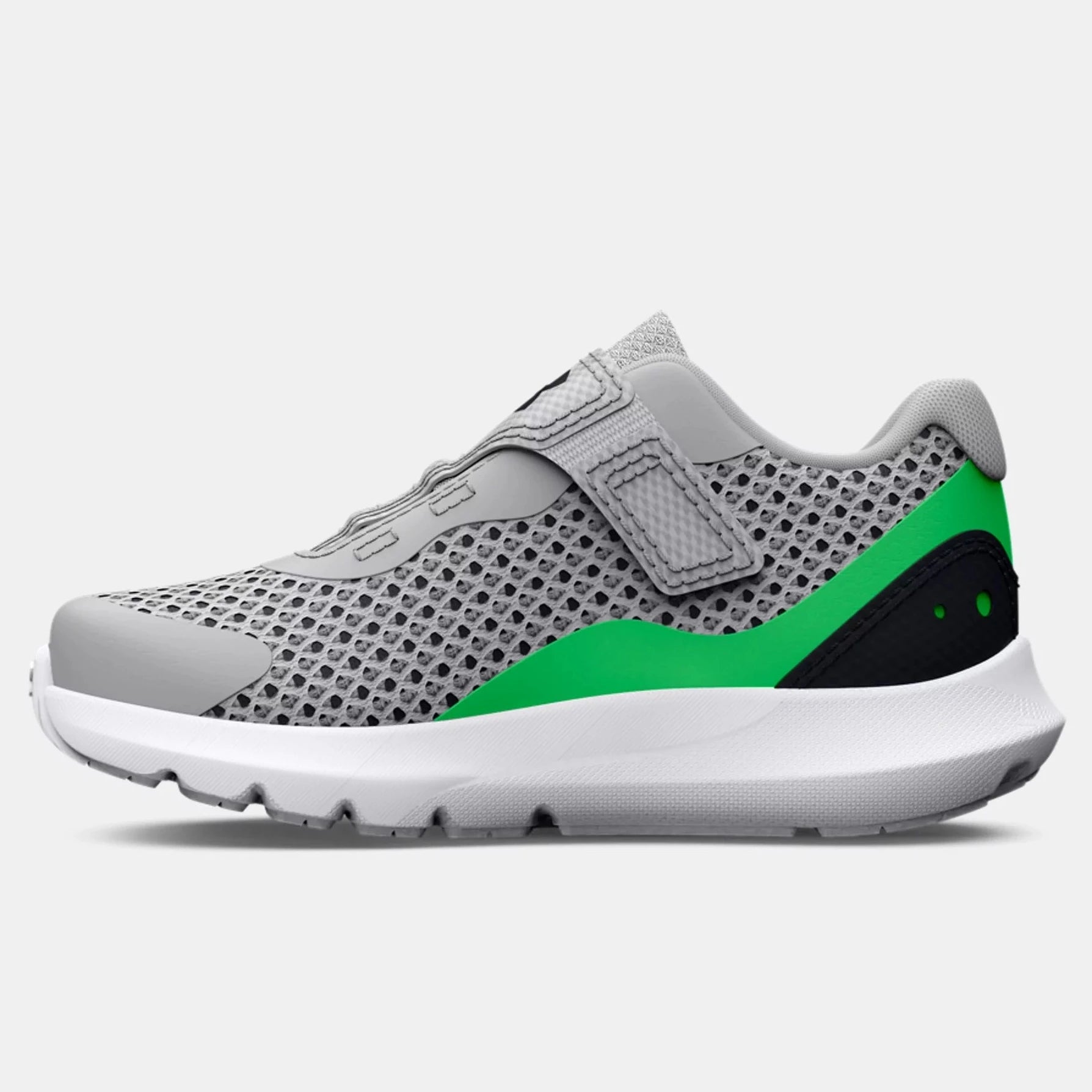 Under Armour Mod Grey/Green/Black Surge 3 A/C Toddler Sneaker