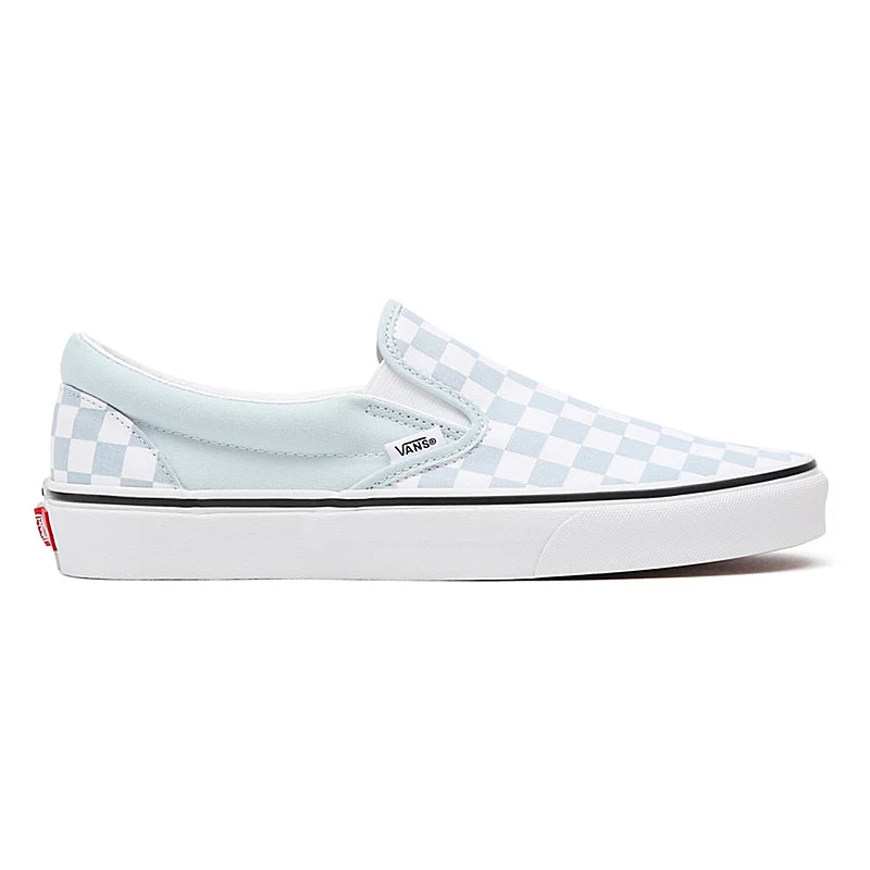 VANS Baby Blue Checkerboard Slip-On Youth Shoe