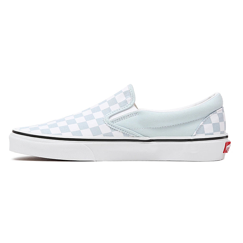 VANS Baby Blue Checkerboard Slip-On Youth Shoe