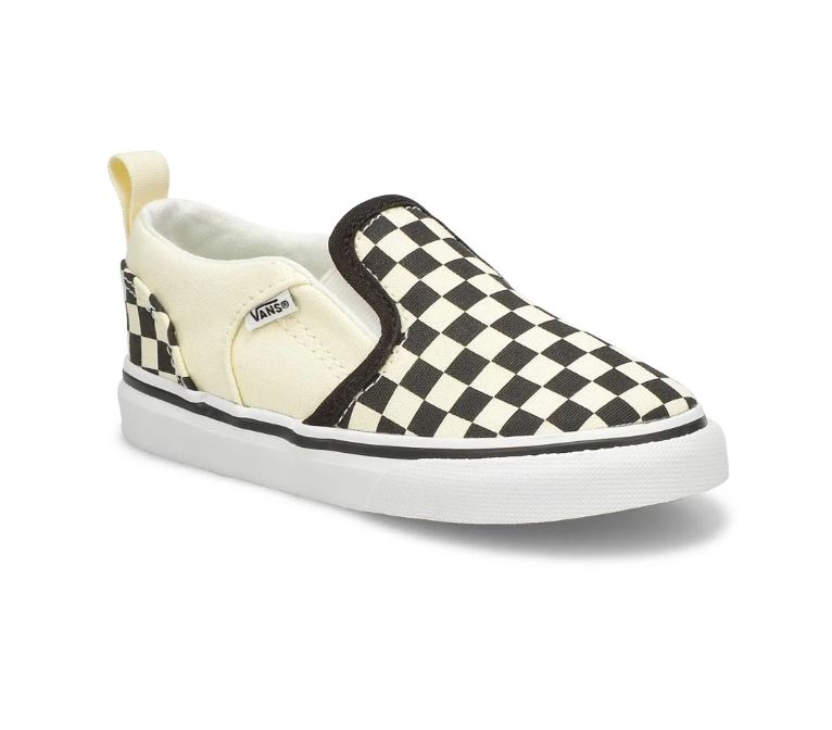 VANS Black Checkerboard Asher V Baby Toddler Sneaker - Google SEO optimized result.