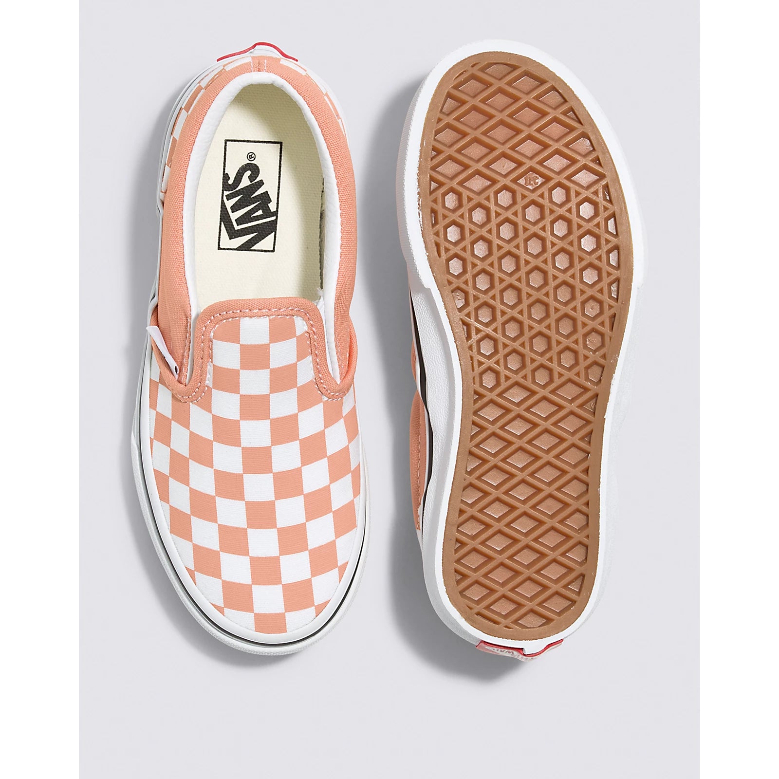 VANS Classic Slip-On Children's Sneaker with Sun Baked Checkerboard Pattern