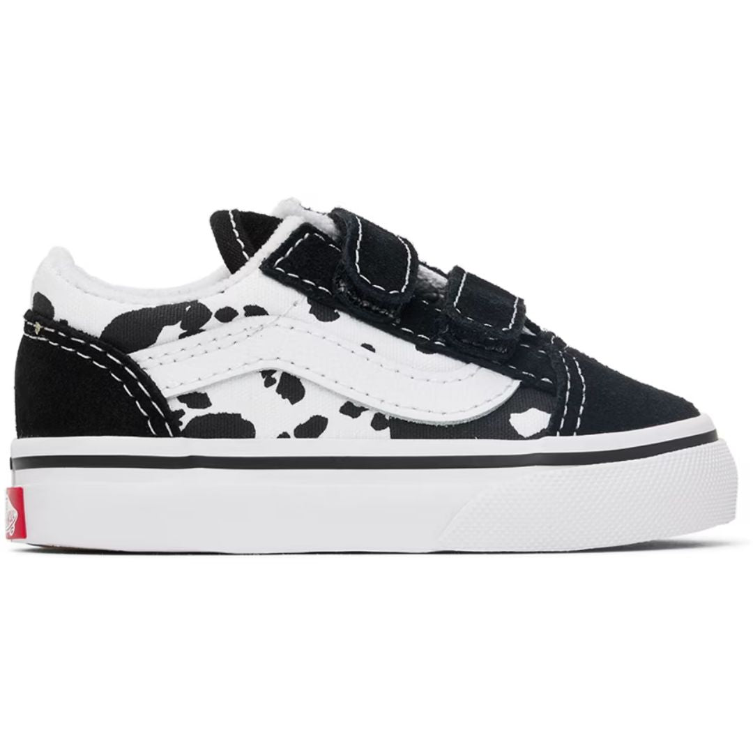 VANS Cow Black White Toddler Sneaker