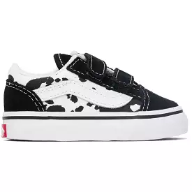 VANS Cow Black White Toddler Sneaker