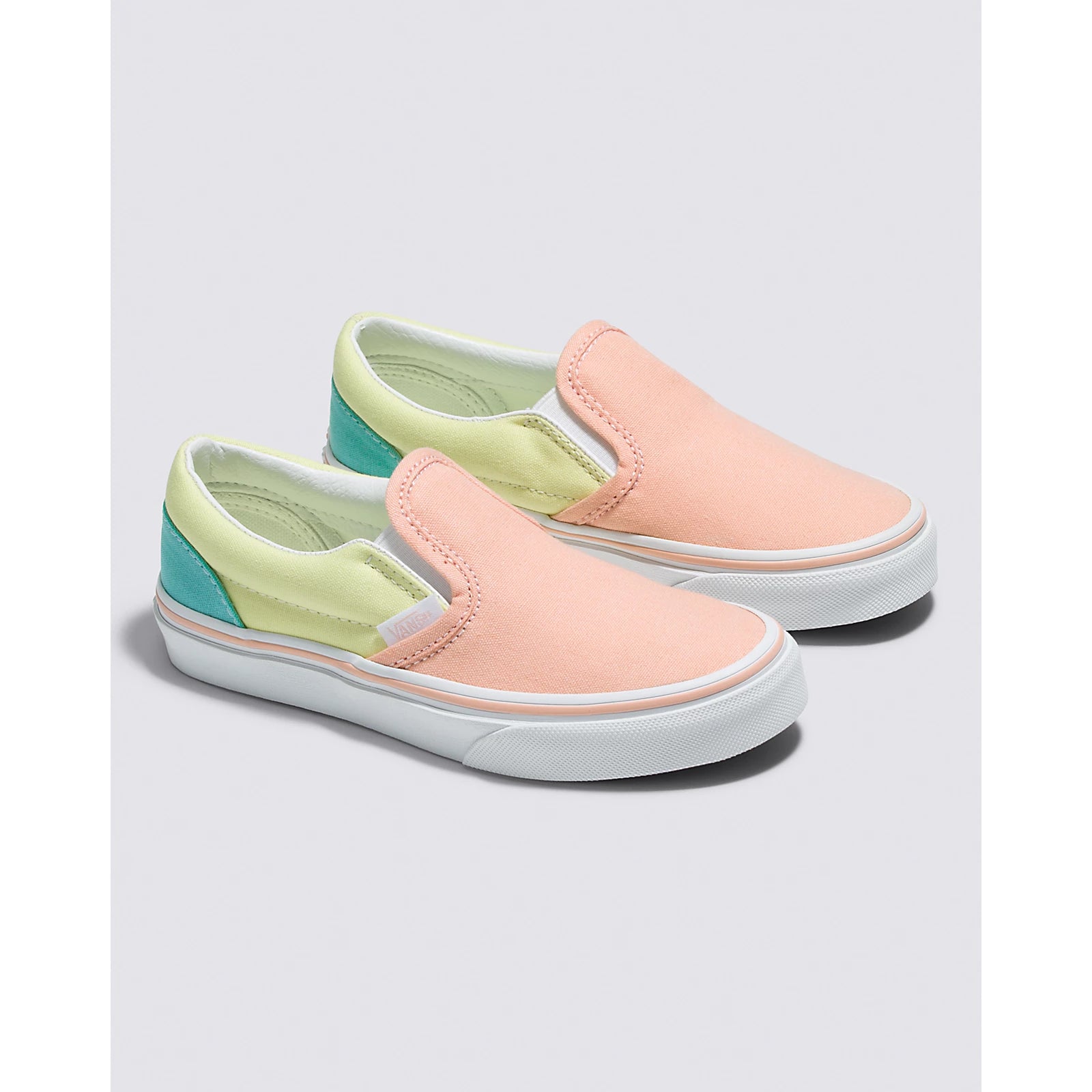 VANS Kids Slip-On Sneaker - Pastel Colour Block Design