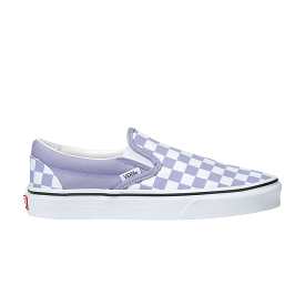 VANS Purple Heather Checkerboard Slip-On Youth Shoe.