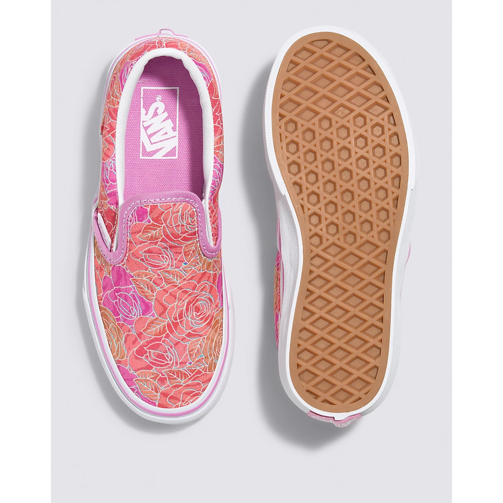 VANS Rose Camo Slip-On Kids Sneaker