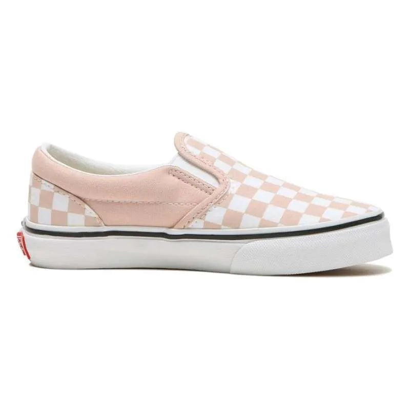 VANS Rose Smoke Checkerboard Slip-On Kids' Sneaker