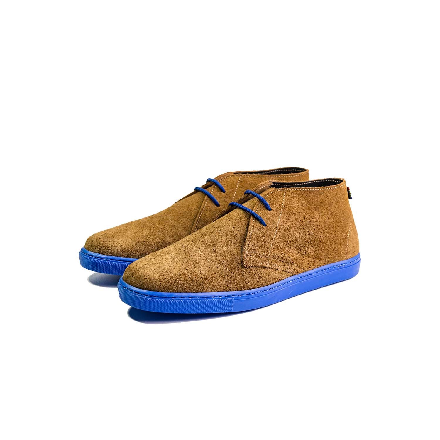 Veldskoen Langarm Sneaker - Blue Sole Leather Shoe