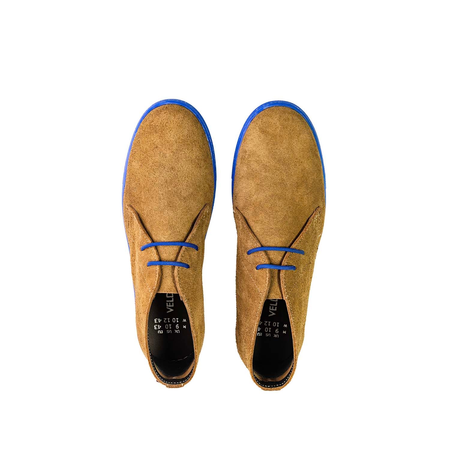 Veldskoen Langarm Sneaker - Blue Sole Leather Shoe