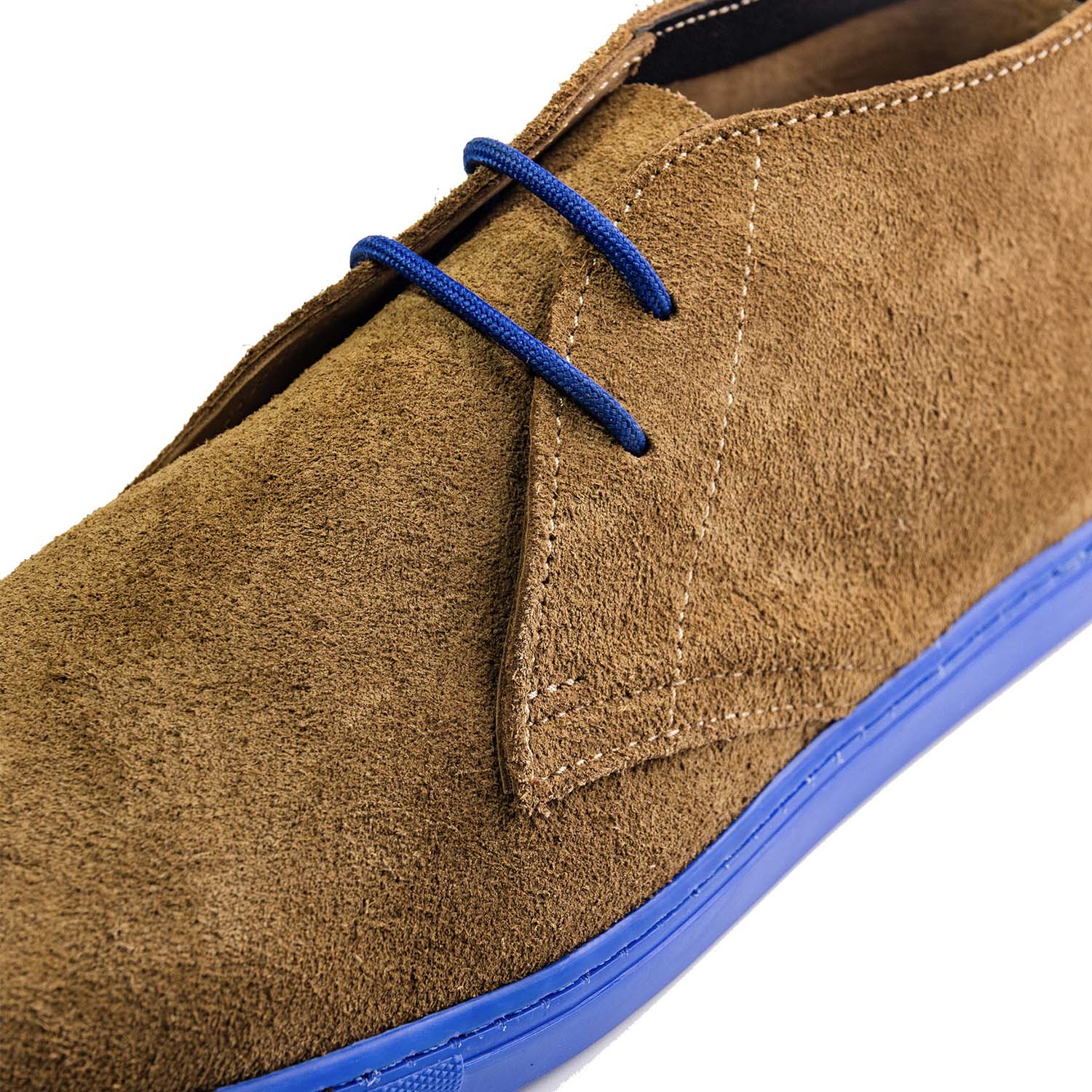 Veldskoen Langarm Sneaker - Blue Sole Leather Shoe