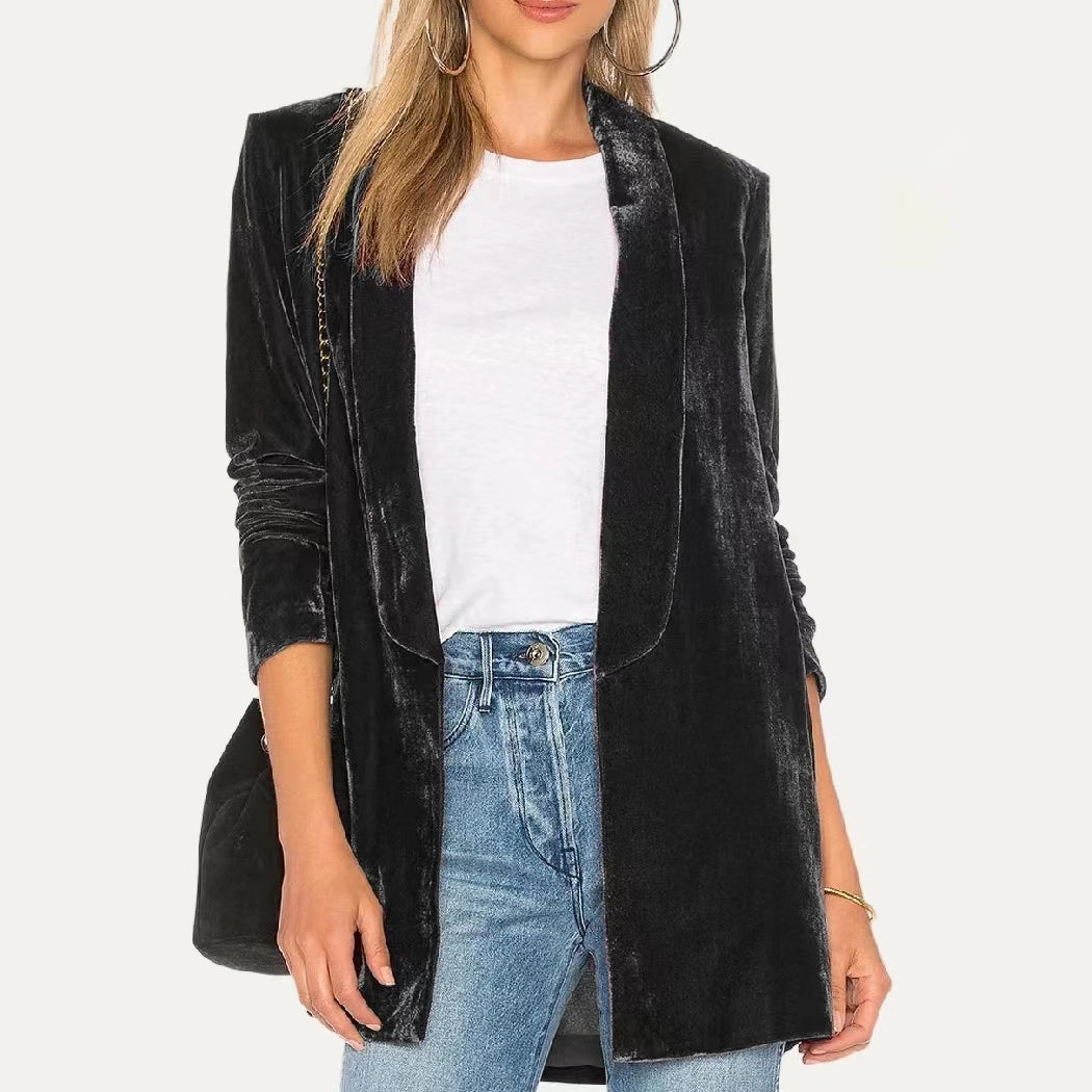 velvet blazer