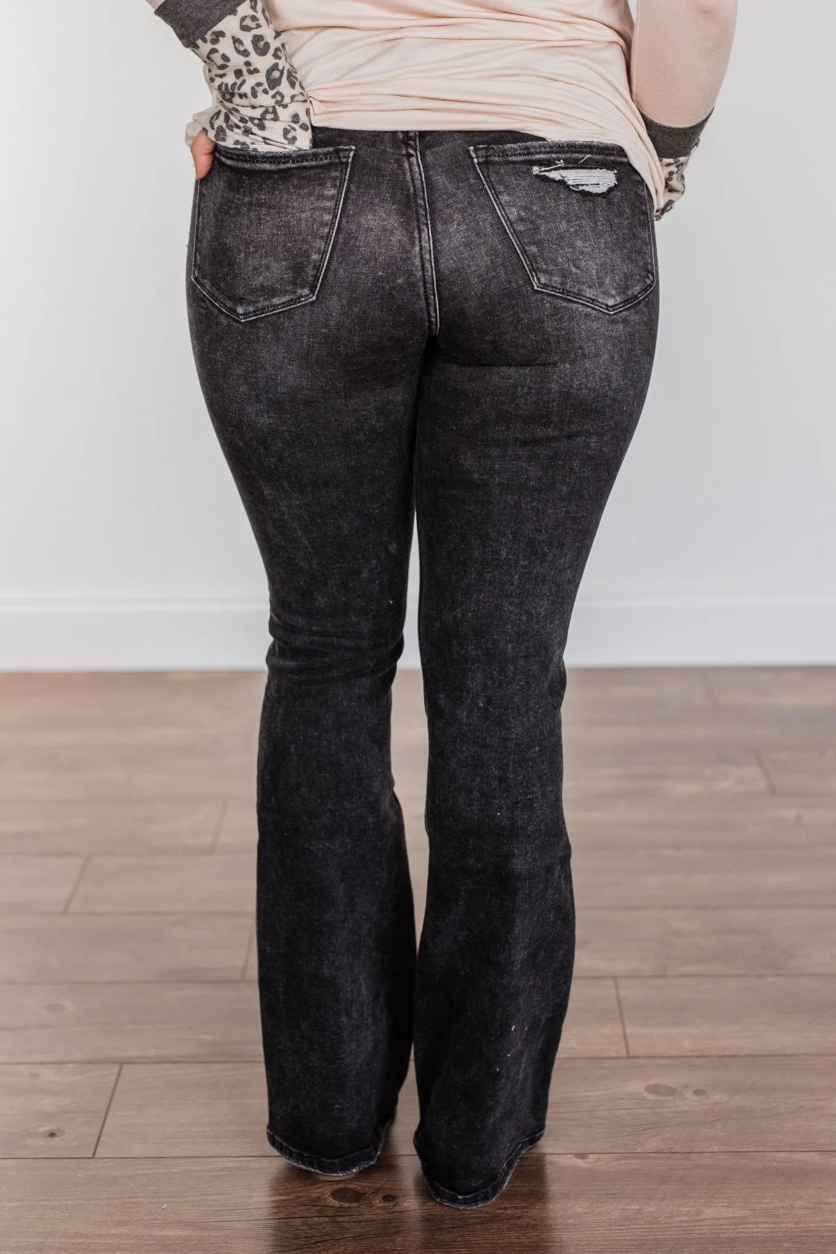 Vervet High Rise Flare Jeans in Bella Wash.