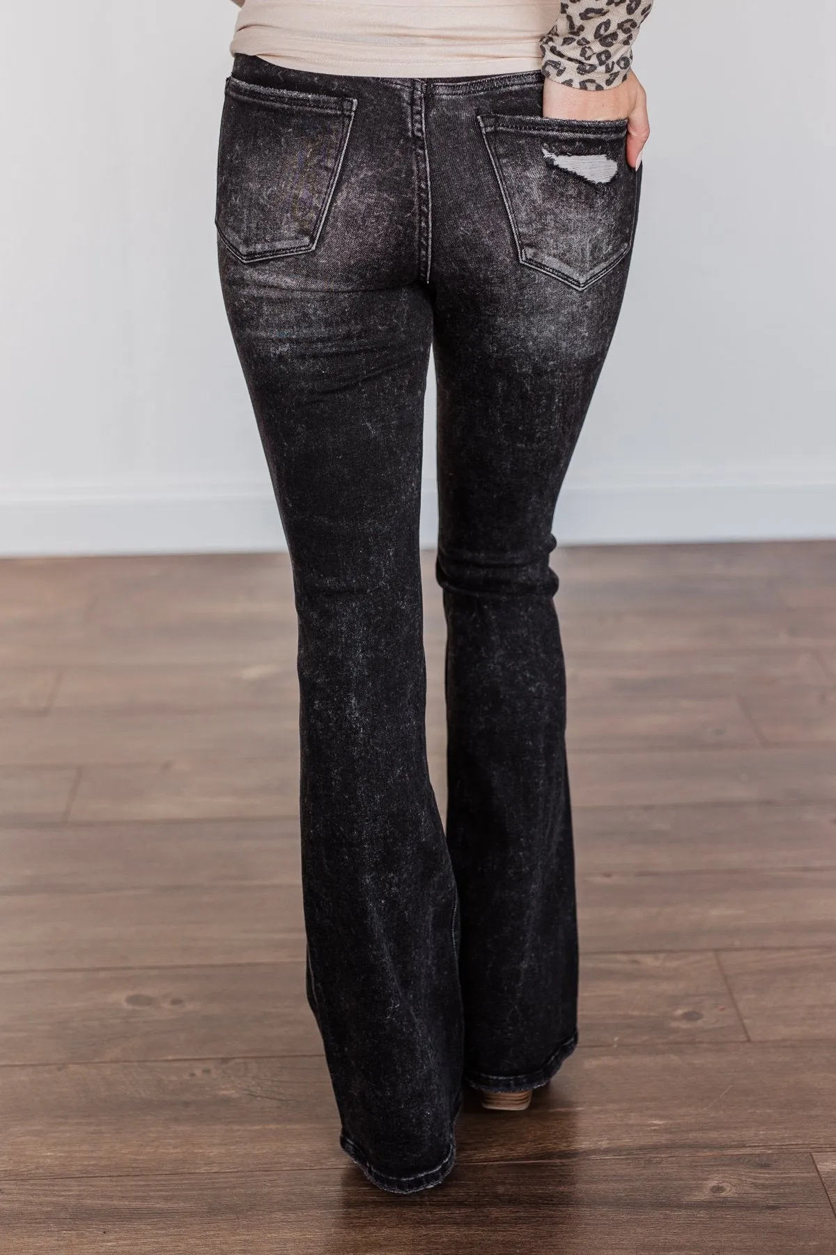 Vervet High Rise Flare Jeans in Bella Wash.