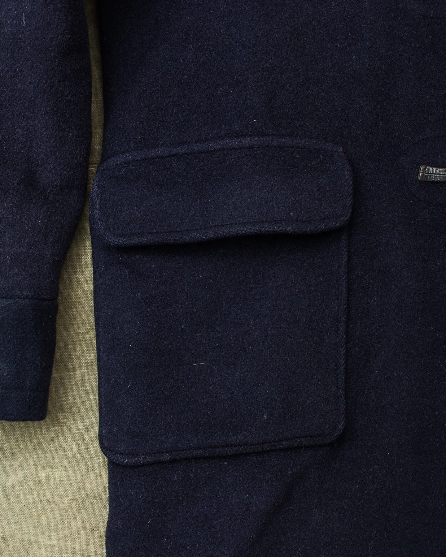 Vintage 60s Gloverall Gold Label Navy Wool Duffle Coat