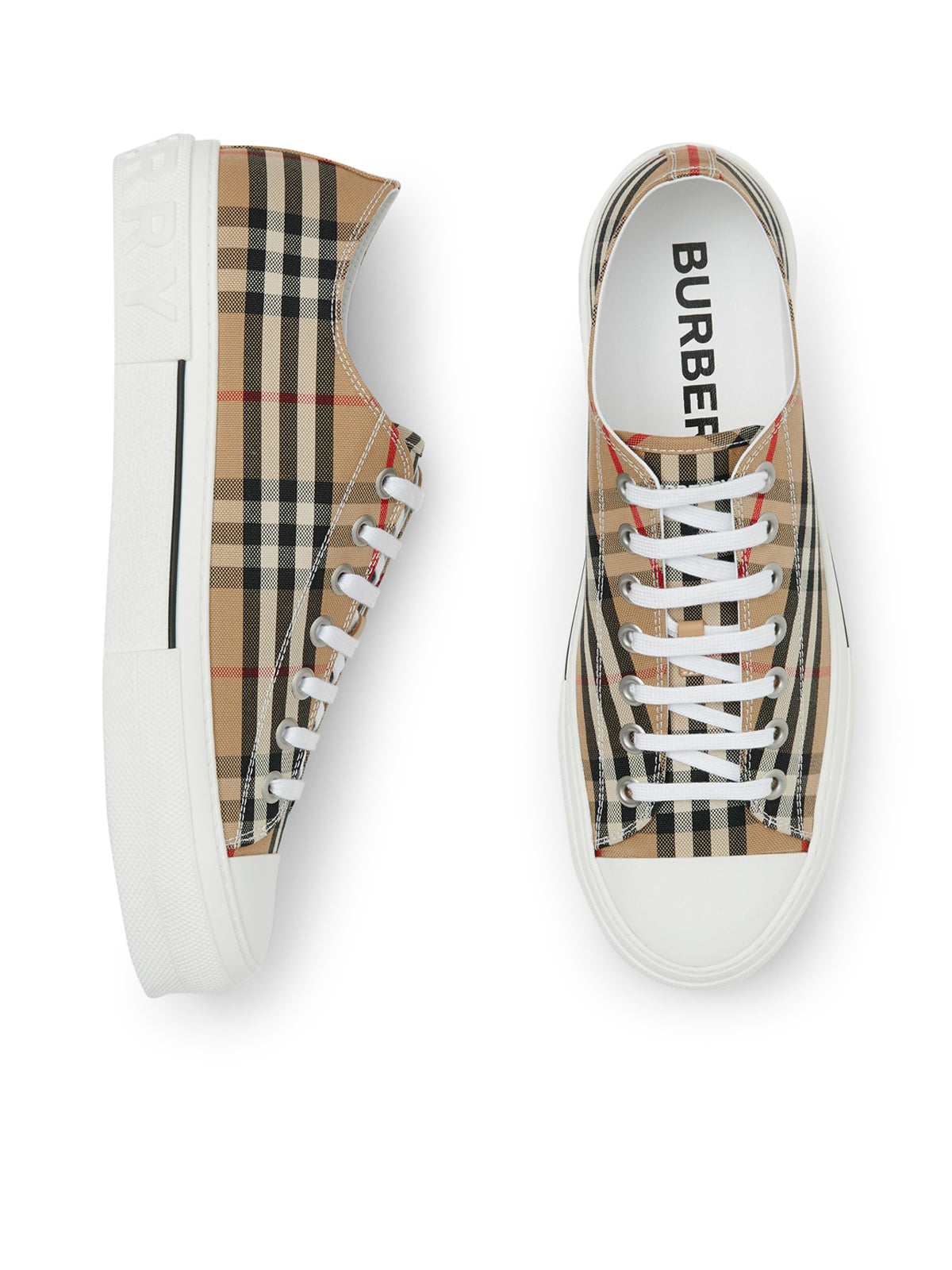 Vintage check sneakers