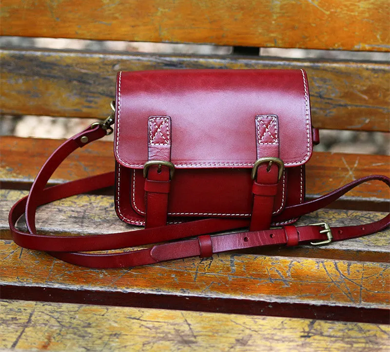 Vintage Leather Handbags for Women - Handmade, Vegetable Tanned Cow Leather