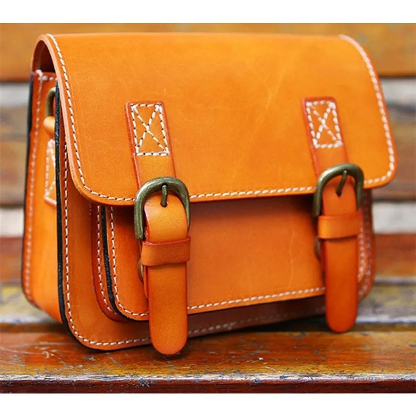 Vintage Leather Handbags for Women - Handmade, Vegetable Tanned Cow Leather