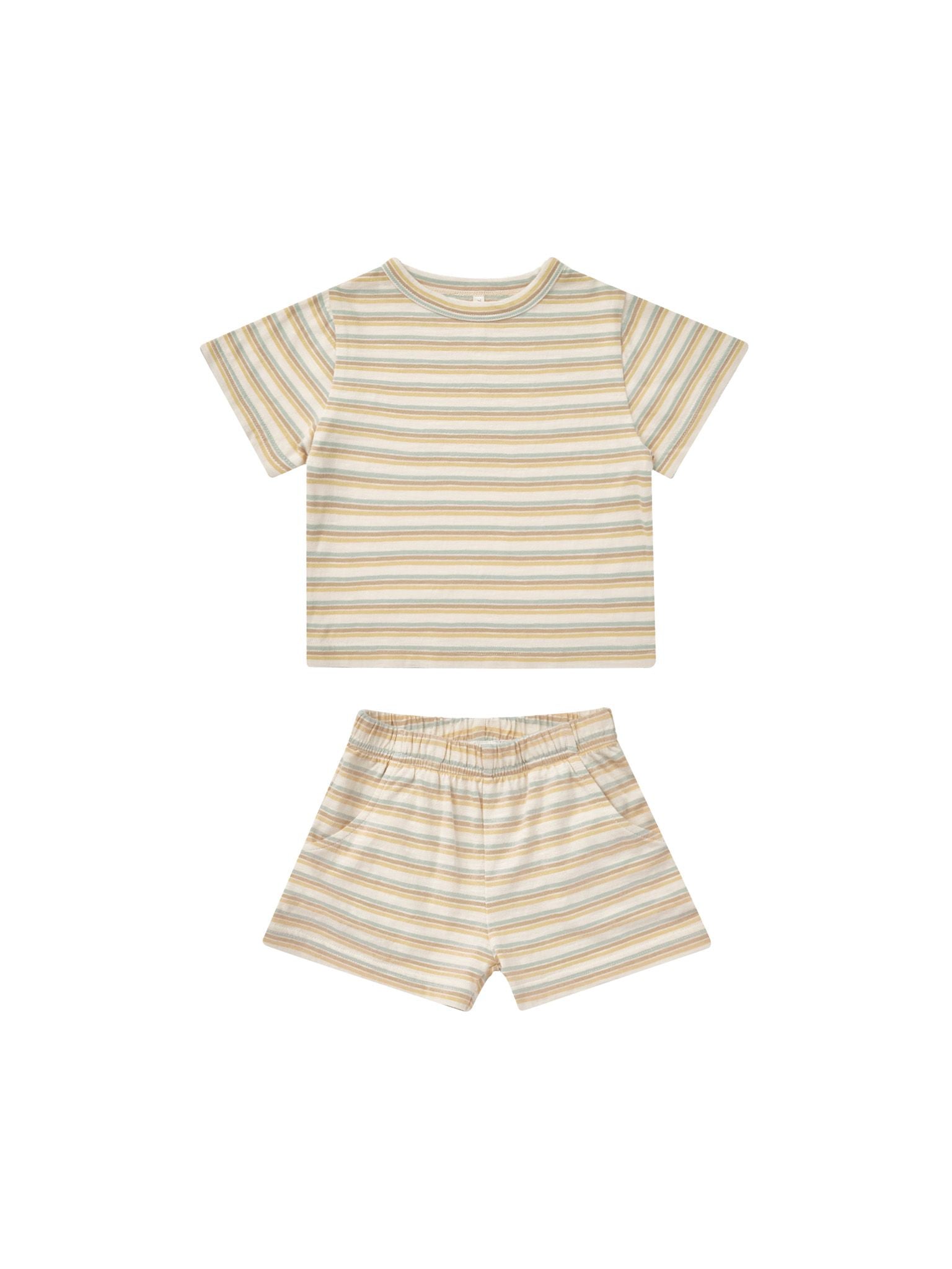 Vintage Stripe Jersey Set by Rylee & Cru