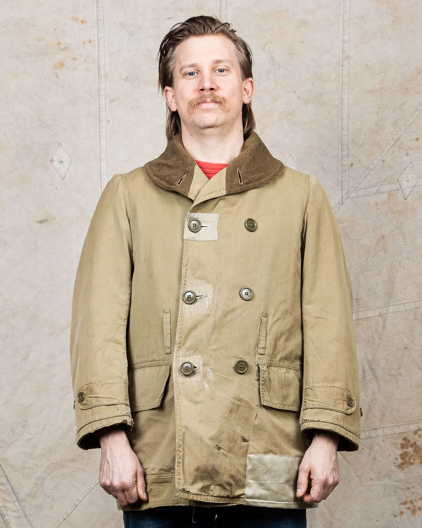 Vintage WW2 Army Mackinaw Jeep Coat Jacket