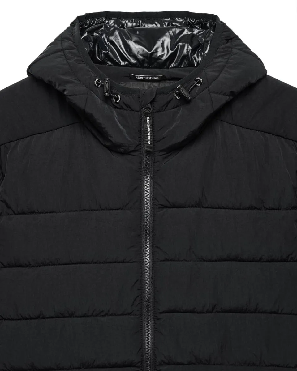 Weekend Offender La Guardia Padded Puffer Jacket Black