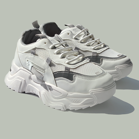 White Girls' Stylish Classic Sneaker