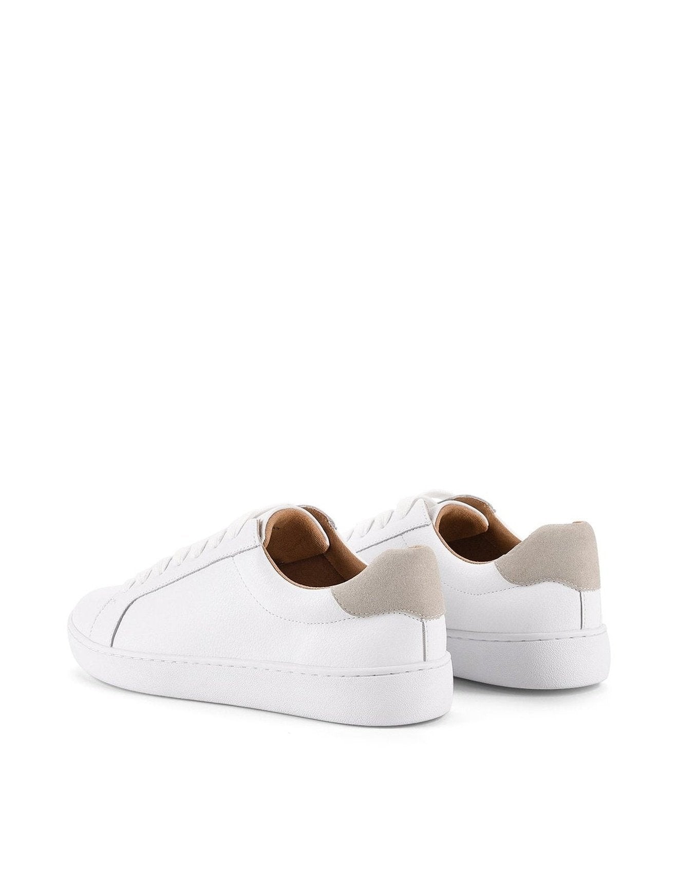 White Grey Leather Monarch Sneaker