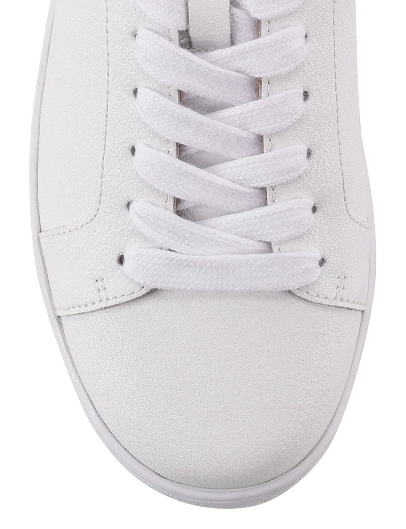 White Grey Leather Monarch Sneaker