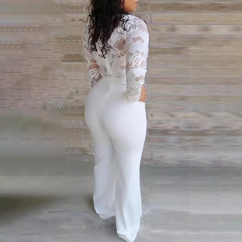 White Jumpsuit for Lace Party