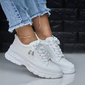 white lace-up sneaker - charlie | top trending sneaker - buy now