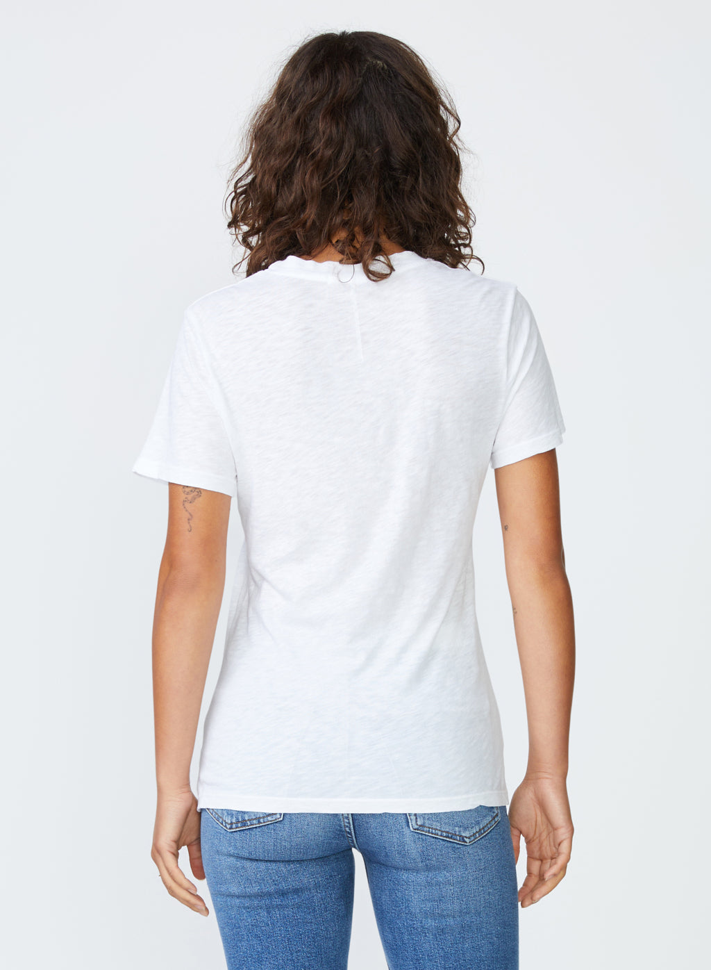 White Short Sleeve T-Shirt made from Supima Slub Jersey