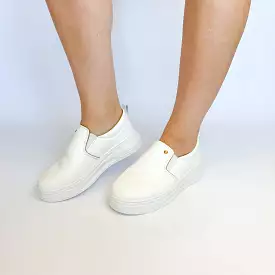 White slip on sneakers by KG