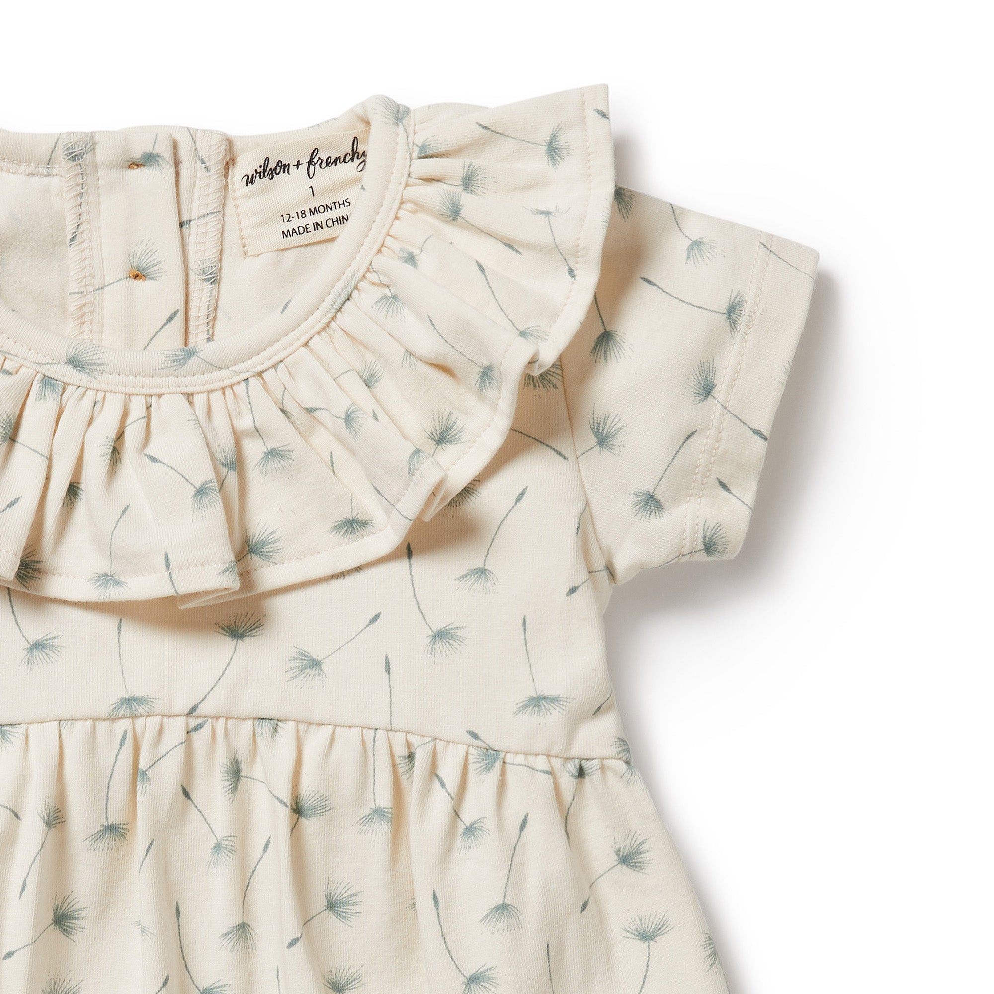 Wilson & Frenchy Organic Ruffle Dress float away