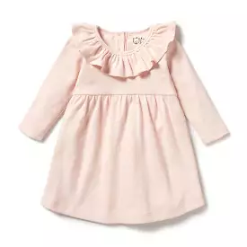 Wilson & Frenchy Organic Ruffle Dress Pink