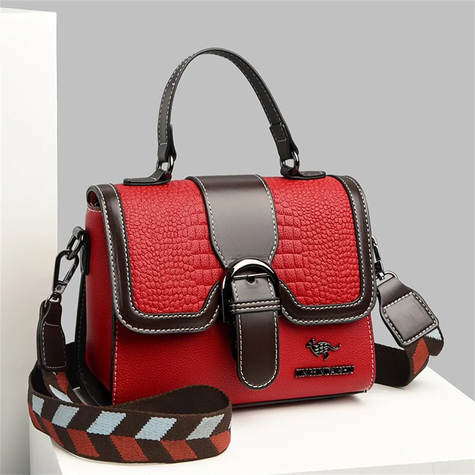 Women's Faux Leather Messenger Crossbody Shoulder Handbags