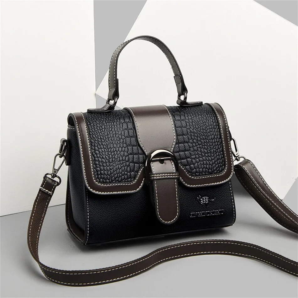 Women's Faux Leather Messenger Crossbody Shoulder Handbags