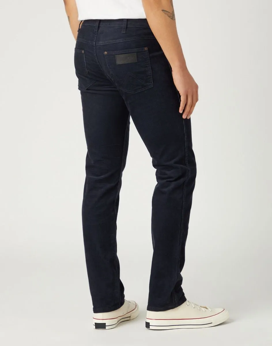 Wrangler Greensboro Straight Corduroy Jeans in Parisian Night