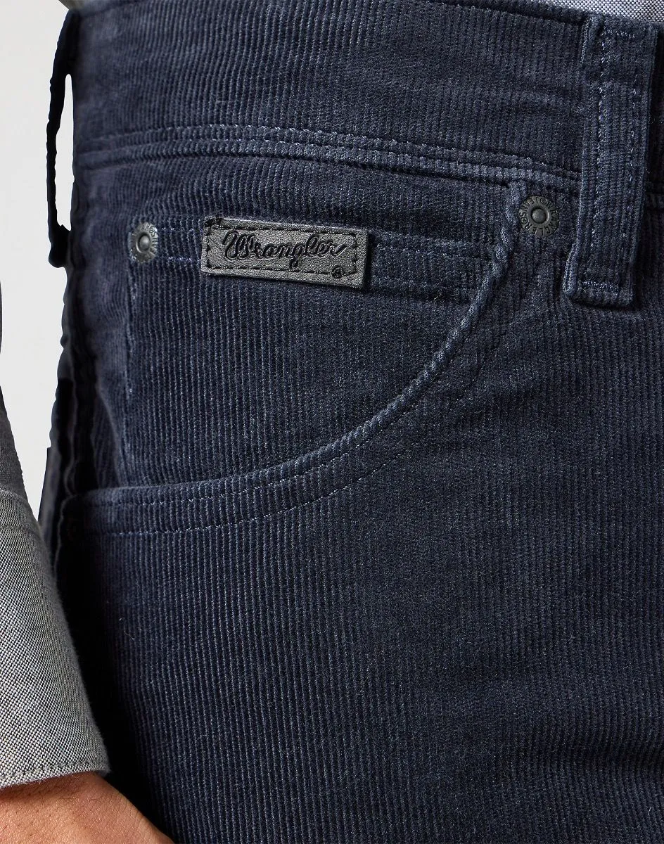 Wrangler Slim Fit Corduroy Jeans in Dark Navy