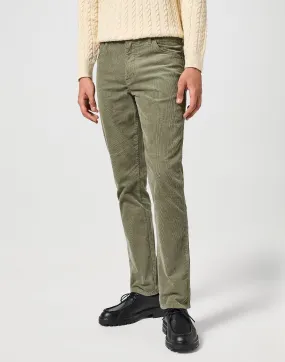 Wrangler Slim Corduroy Jeans in Dusty Olive, Texas Collection