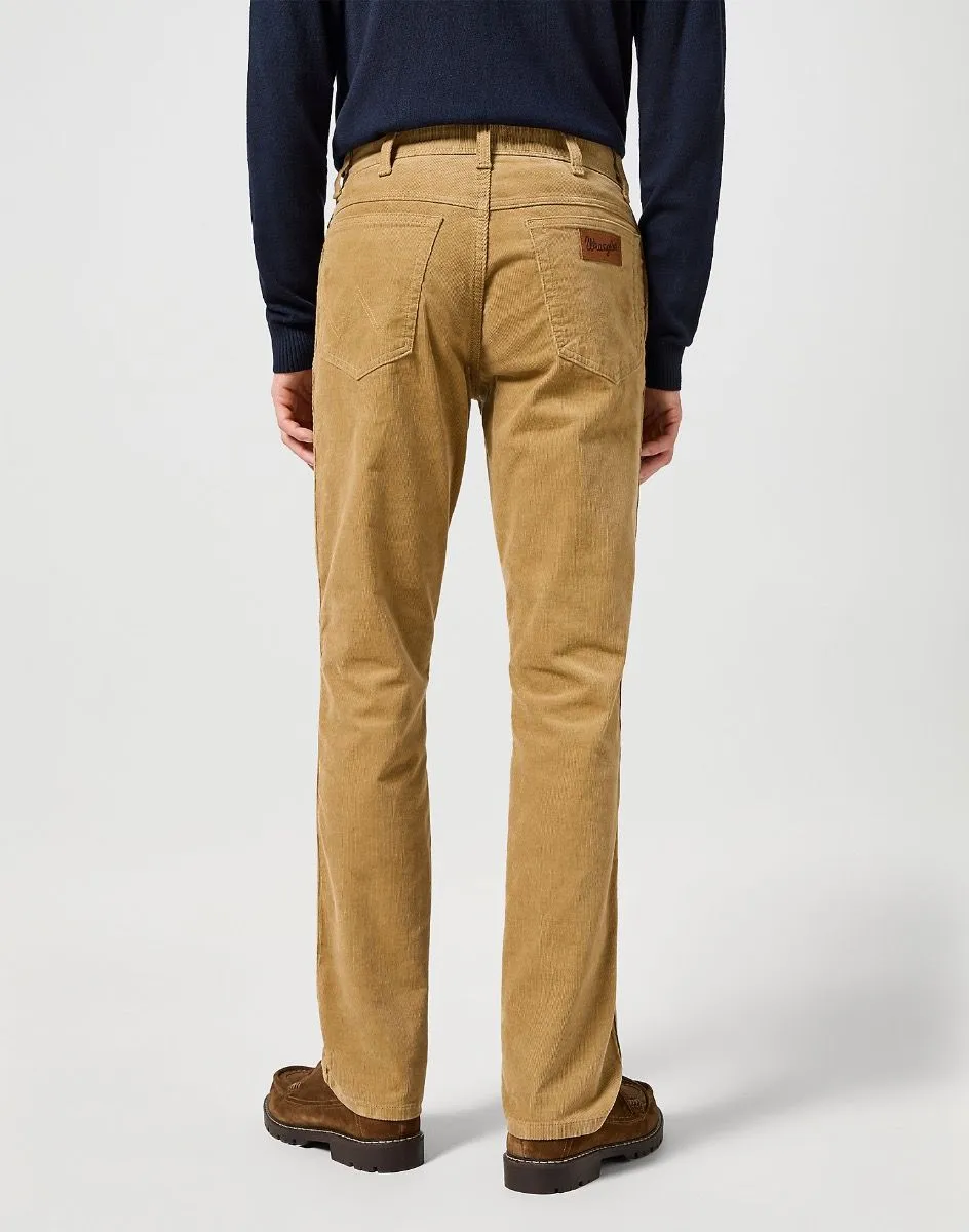 Wrangler Slim Corduroy Jeans in Tigers Eye