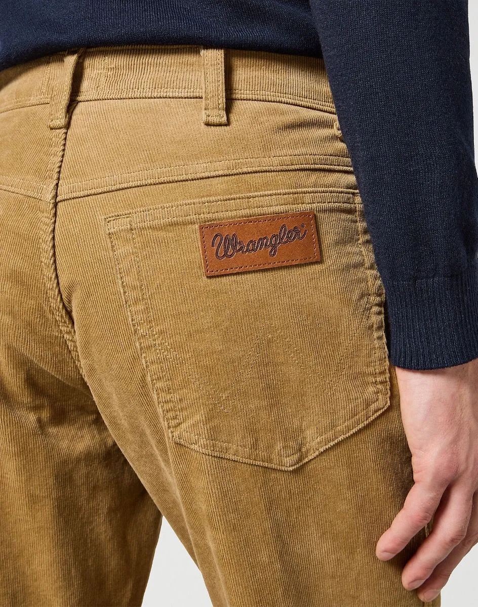 Wrangler Slim Corduroy Jeans in Tigers Eye