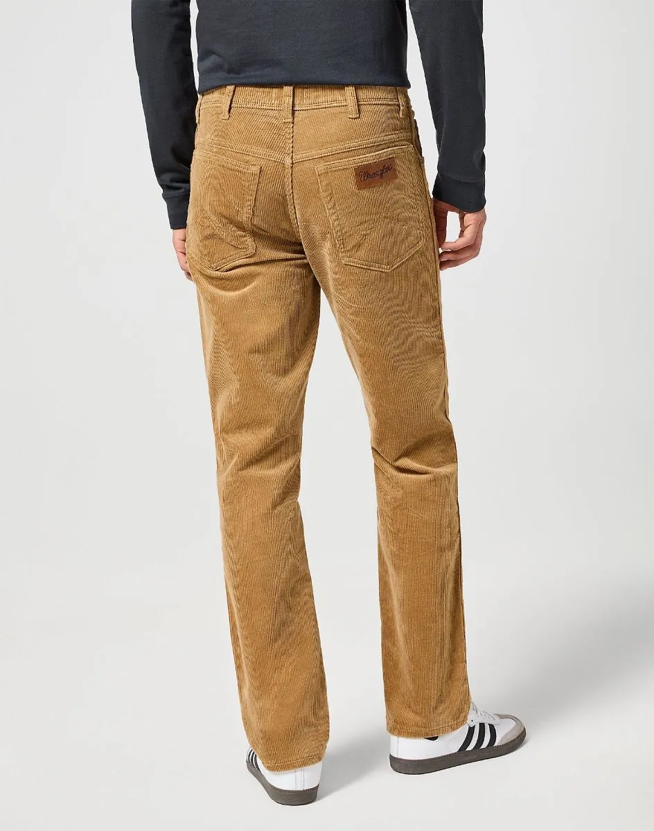 Wrangler Corduroy Jeans in Tigers Eye, Slim Fit